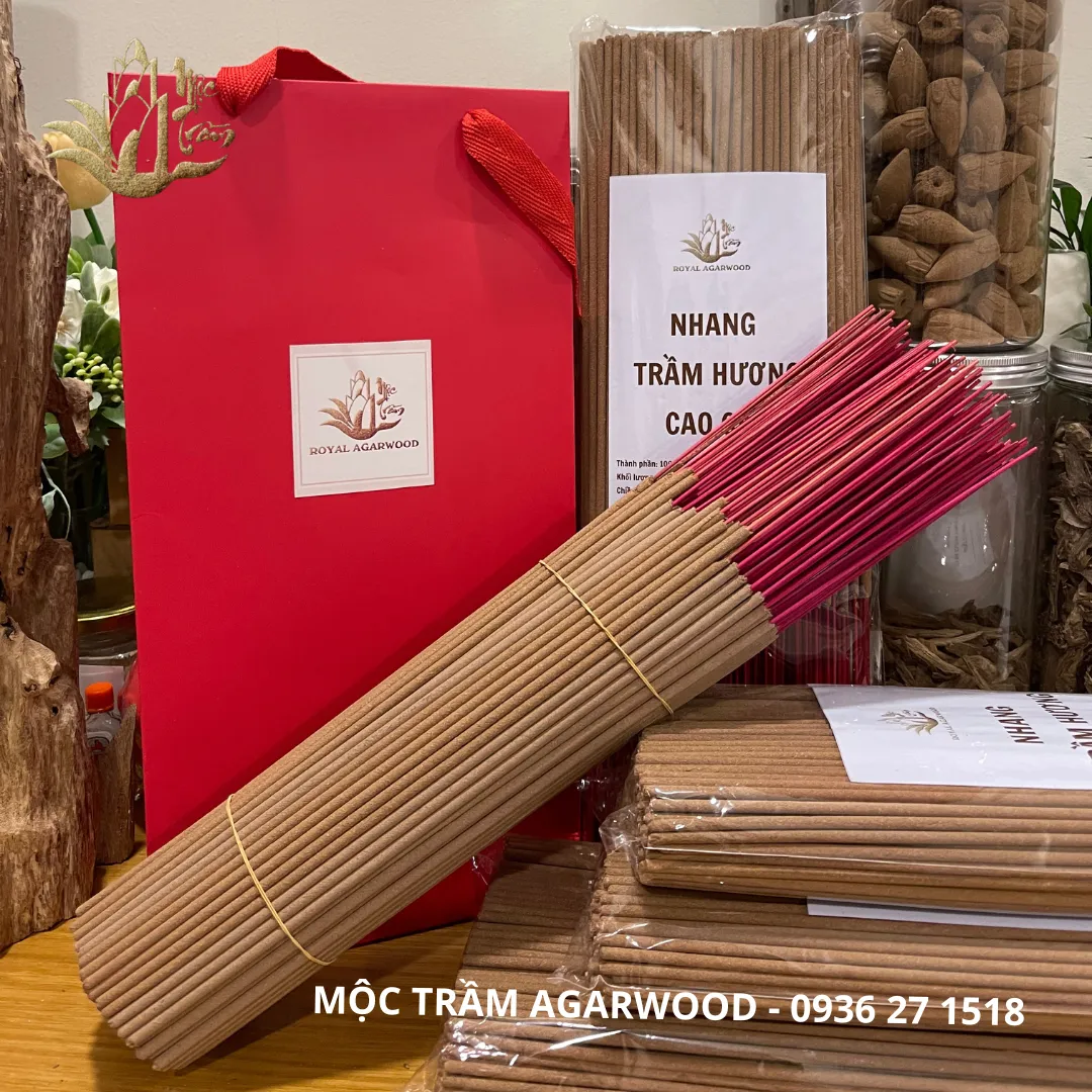 Agarwood Incense Sticks – Natural Vietnamese Agarwood for Worship &amp; Daily Use